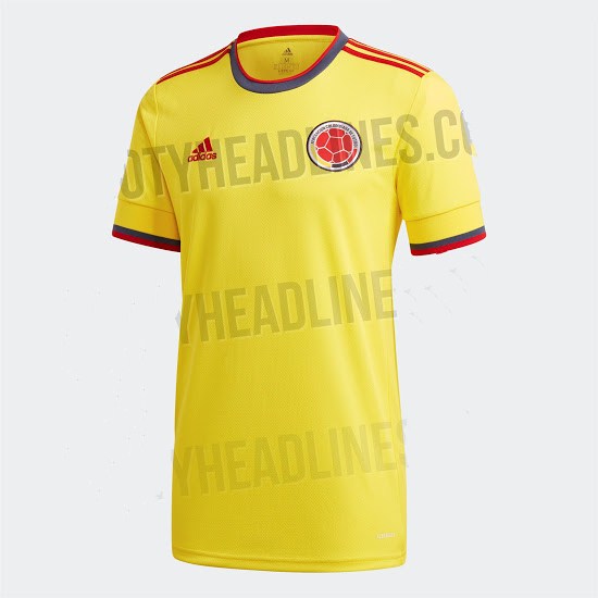 camiseta primera equipacion de colombia 2021